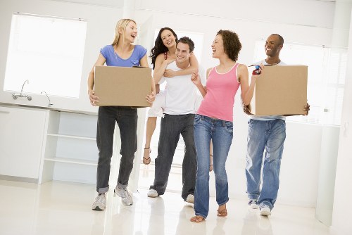Packing materials and strong moving boxes prepared for a Chelsea home move