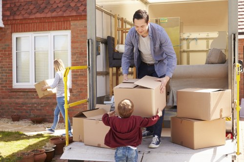 A local man and van team helping with a residential move in Chelsea