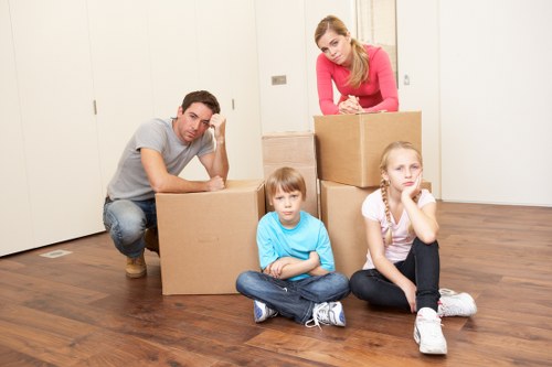 Protective wrapping and furniture handling for a local Chelsea home move